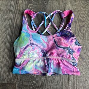 Love Mi Designs Strappy Sports Bra in Euphoria Marble Size 6